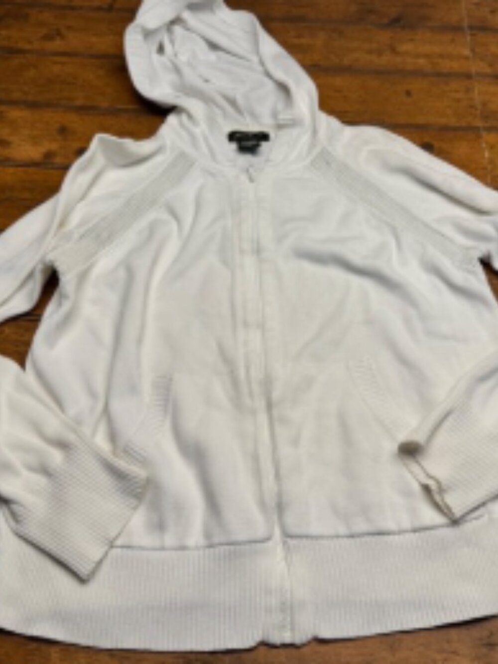 Eddie Baurer White Zip Up